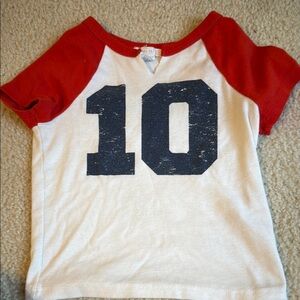 Full Tilt Red and White Raglan Tee